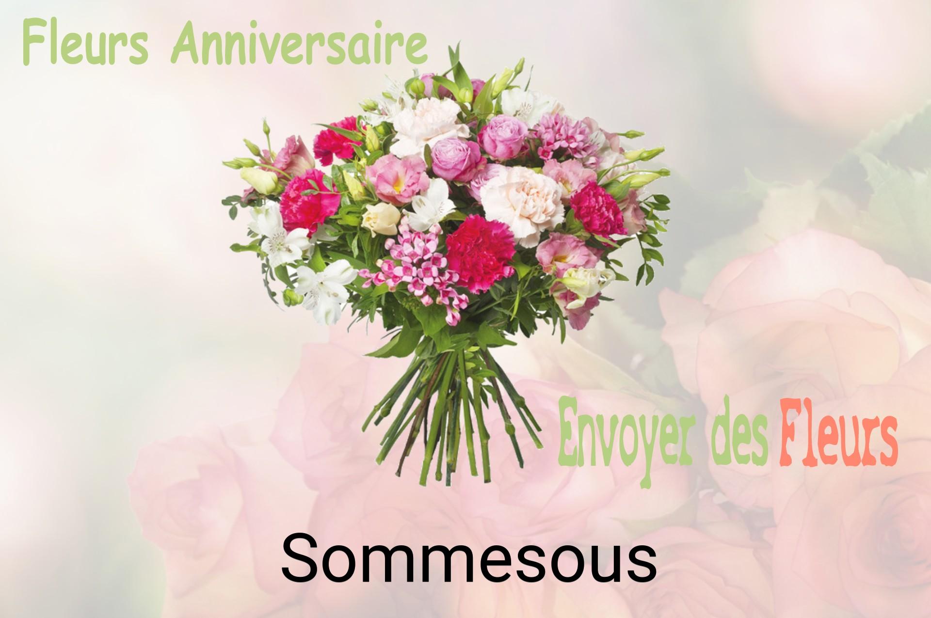 Bouquet de fleurs d’anniversaire livré à Sommesous